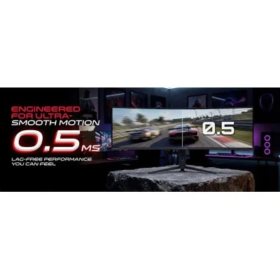 GAMEON Spectra Pro X Series 49" DQHD 120Hz MPRT 0.5ms HDMI 2.1 Fast VA Panel Curved Gaming Monitor 1500R 32:9 (Supports PS5) - Black